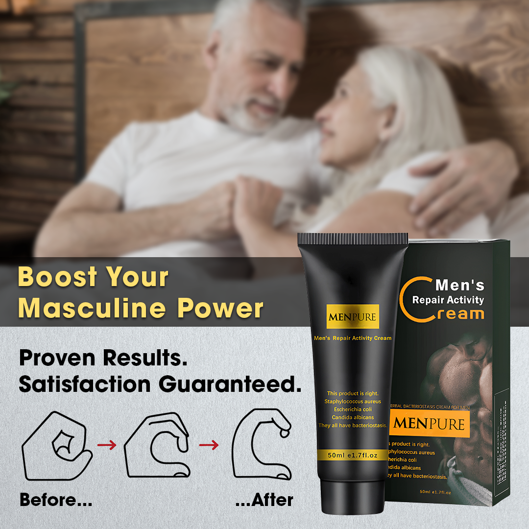 Menpure Mens Repair Activity Cream | Gain Size Fast and Stay Rock-Hard for Hours!