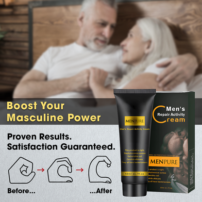 Menpure Mens Repair Activity Cream | Gain Size Fast and Stay Rock-Hard for Hours!