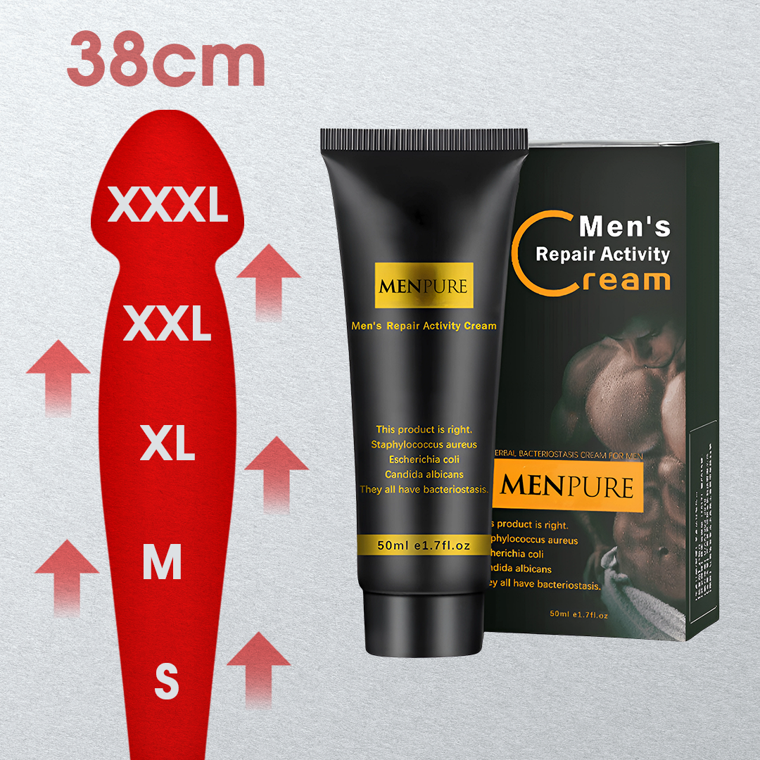 Menpure Mens Repair Activity Cream | Gain Size Fast and Stay Rock-Hard for Hours!